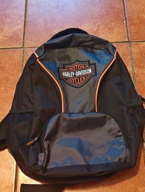 Harley-Davidson Men's Black & Orange Backpack